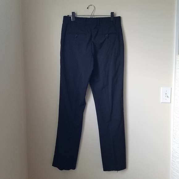 Zara Man Navy Blue Slim Fit Dress Pants - Picture 2 of 4